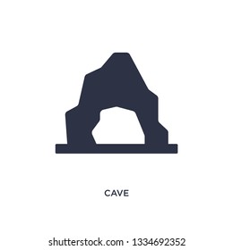 cave icon. Simple element illustration from stone age concept. cave editable symbol design on white background. Can be use for web and mobile.