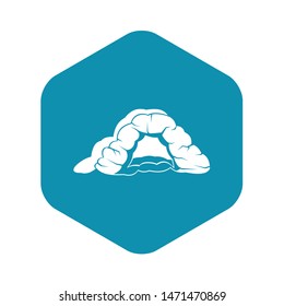Cave icon. Simple illustration of cave vector icon for web