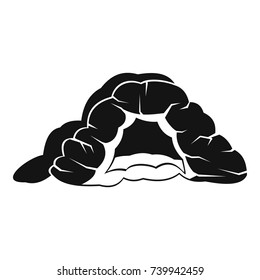 Cave icon. Simple illustration of cave vector icon for web