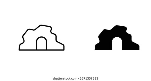 cave icon Simple vector illustration for graphic and web design.