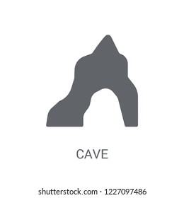 cave icon. Trendy cave logo concept on white background from Nature collection. Suitable for use on web apps, mobile apps and print media.