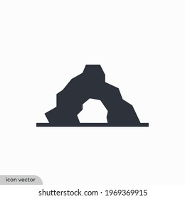 cave icon vector illustration simple design element