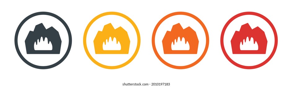 Cave icon vector. Natural and environment concept