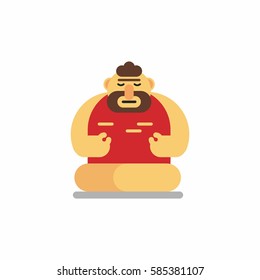 Cave man cartoon character  