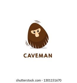 Cave Man Logo Design