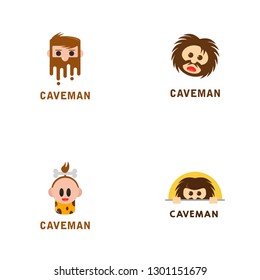 Cave Man Logo Design