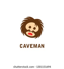 Cave Man Logo Design