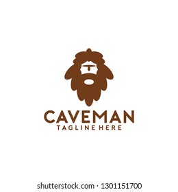 Cave Man Logo Design