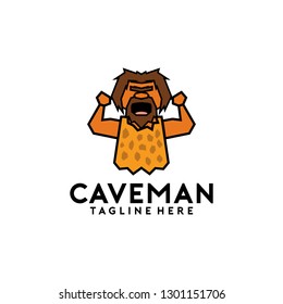 Cave Man Logo Design