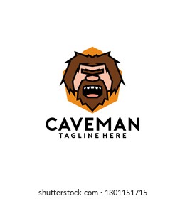 Cave Man Logo Design