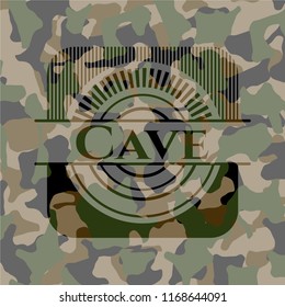 Cave on camo pattern