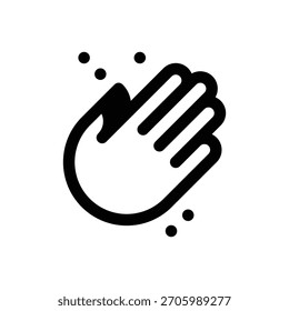 Cuevas. Icono de Vector de trazo delineado con detalles rellenos de negro.