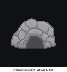 cave of rock pixel art