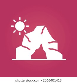 Cave trendy artwork beautiful abstract vector illustration colorful valuable design.eps