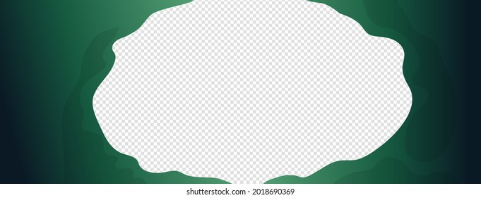 Cave or tunnel vector frame in cartoon style. Cave landscape with place for text. Vector illustration in flat cartoon style.