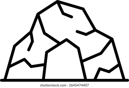 Cave vector icon. Can be used for printing, mobile and web applications.