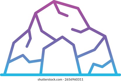 Icono de Vector de la cueva. Se puede utilizar para aplicaciones de impresión, móviles y de Web.
