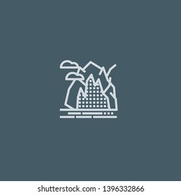 Cave vector icon. Cave concept stroke symbol design. Thin graphic elements vector illustration, outline pattern for your web site design, logo, UI. EPS 10.