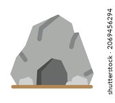 Cave vector illustration in cartoon style. Flat design for mobile app and web sites. 