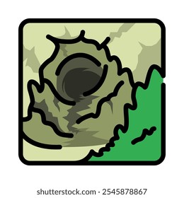 Cave vector illustration in cartoon style, for tourism and holiday.