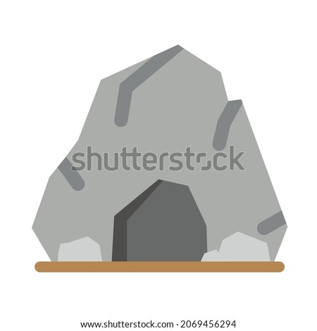 Cave vector illustration in cartoon style. Flat design for mobile app and web sites. 