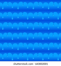 Cave water drops seamless vector texture or pattern