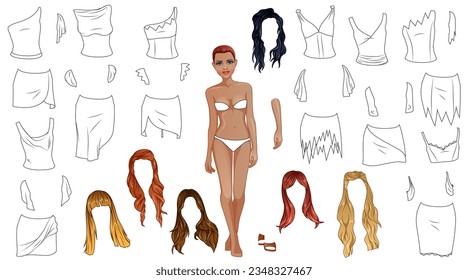 Cave Woman Fashion Coloring