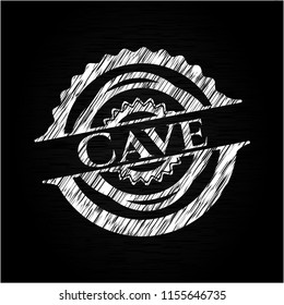 Cave written on a chalkboard