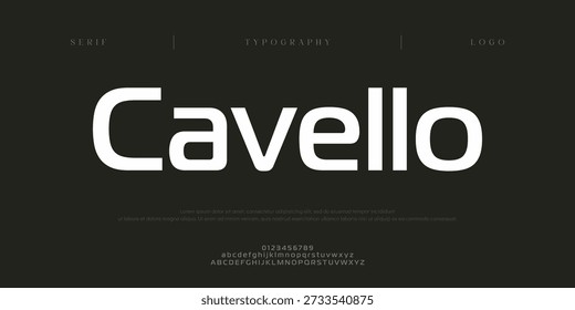 Cavello, Creative digital sport Modern Future Italic Alphabet Font. Typography urban style fonts for technology, digital, movie logo italic style. vector illustration
