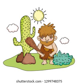 caveman comic character iccon
