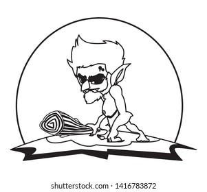 caveman gnome in the camp magic character