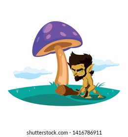 caveman gnome in the camp magic character