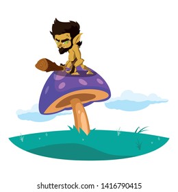 caveman gnome in the camp magic character