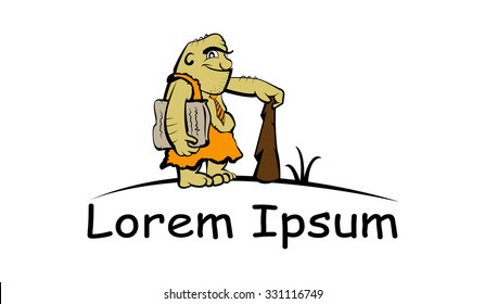 Caveman holding a club