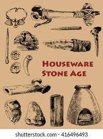 Caveman Household Items of the Stone Age Pack
