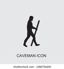 Caveman Icon . Editable Filled Caveman Icon From Time. Trendy Caveman Icon For Web And Mobile.