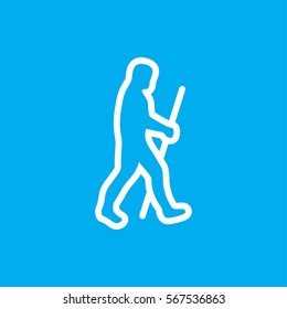 caveman icon illustration isolated vector sign symbol