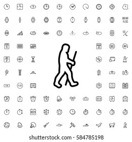 caveman icon illustration isolated vector sign symbol. Time icons set.