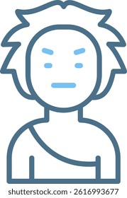 Caveman Line Two Colour Icon