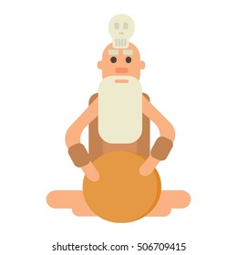 Caveman primitive stone age cartoon neanderthal people