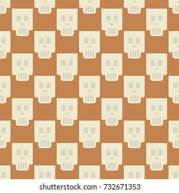 Caveman primitive stone age cartoon neanderthal seamless pattern background people character evolution vector illustration.