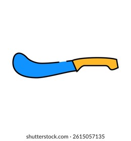 caviar butter knife line icon vector. caviar butter knife sign. isolated symbol illustration