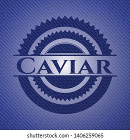 Caviar denim background. Vector Illustration. Detailed.