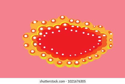 Caviar fish Orange with glare