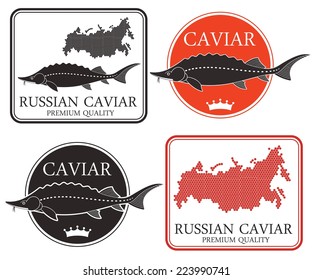 Caviar Icon. Abstract caviar on white background