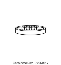 caviar sandwich icon. Sea food element icon. Premium quality graphic design. Signs, outline symbols collection icon for websites, web design, mobile app, info graphic on white background