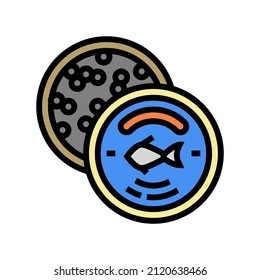 caviar seafood color icon vector. caviar seafood sign. isolated symbol illustration