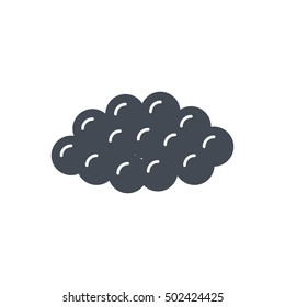 Caviar Seafood Icon Solid silhouette
