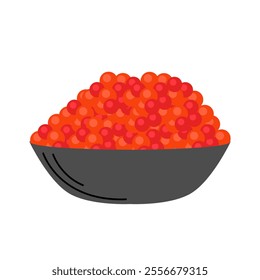 Caviar Vector Illustration. Good for designs with a Grocery theme.