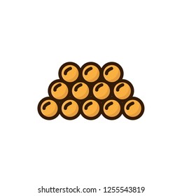 cavier icon vector design. filled outline icon